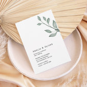 Minimal Greenery Botanical Wedding Invitation Einladung