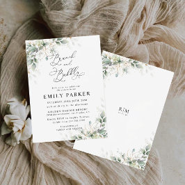 Minimal Greenery Bridal Shower Invitation Einladung