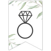 Minimal Greenery Brie zu sein rustikales Brautpart Wimpelkette (Zweite Fahne)