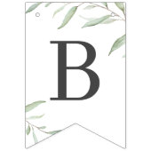 Minimal Greenery Brie zu sein rustikales Brautpart Wimpelkette (Dritte Fahne)