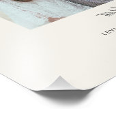 Minimal Greenery Wedding Family Fotodruck (Ecke)