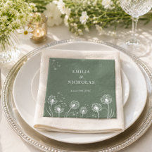 Minimal Greenery Wildblume Hochzeit