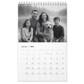 Minimal Grey and White Family Moments 14-Photo Kalender (Jan 2026)