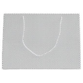 Minimal Grey Polka Dot Pattern  Große Geschenktüte (Vorderseite)
