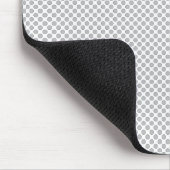 Minimal Grey Polka Dot Pattern Mousepad (Ecke)
