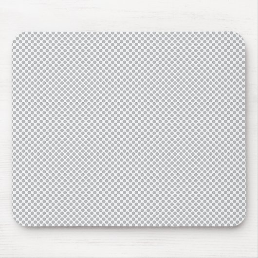 Minimal Grey Polka Dot Pattern  Mousepad (Vorne)