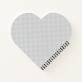 Minimal Grey Polka Dot Pattern Notizblock (Rückseite)