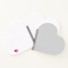 Minimal Grey Polka Dot Pattern  Notizblock