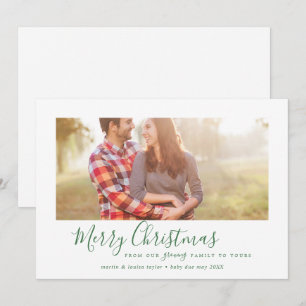 Minimal Grün frohe Weihnachten Unsere wachsende Fa