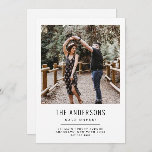 Minimal haben wir die Änderung des Adressenmodells Ankündigung (Vorne/Hinten)