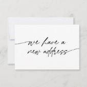 Minimal haben wir eine neue Adresse elegante Skrip Ankündigung (Vorderseite)