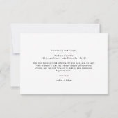 Minimal haben wir eine neue Adresse elegante Skrip Ankündigung (Rückseite)