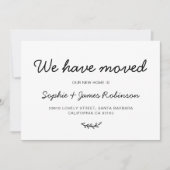 Minimal haben wir neue Zuhause Moving Ankündigung  (Vorderseite)