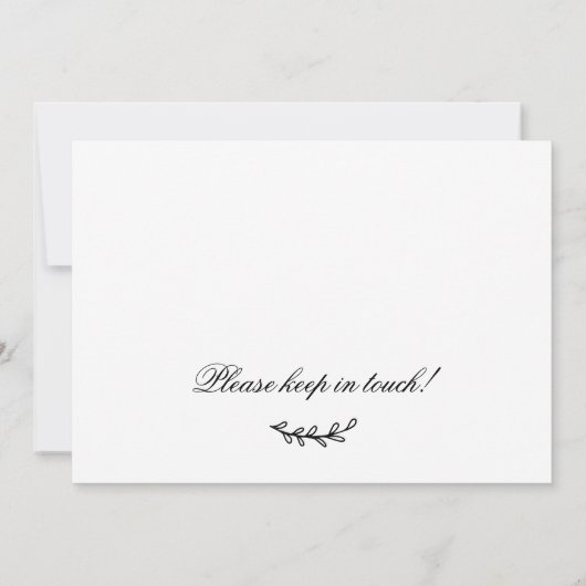 Minimal haben wir neue Zuhause Moving Ankündigung (Rückseite)