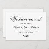 Minimal haben wir neue Zuhause Moving Ankündigung (Vorne/Hinten)