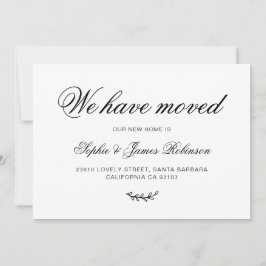 Minimal haben wir neue Zuhause Moving Ankündigung