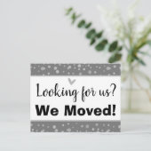 Minimal haben wir uns Personalisiert bewegt Postkarte (Stehend Vorderseite)