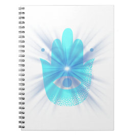 Minimal Hand & Eye Symbol Spiral Photo Notebook –  Notizblock
