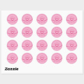 Minimal Hand made love heart Personalized Sticker (Blatt)