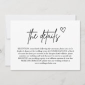 Minimal handgeschriebenes Skript Hochzeitkarte Einladung (Vorderseite)