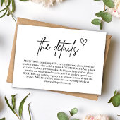 Minimal handgeschriebenes Skript Hochzeitkarte Einladung