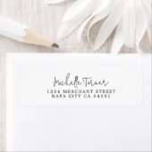 Minimal handgeschriebenes Skript Moderne Rücksende (Insitu)