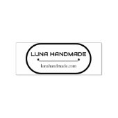Minimal Handmade Business Address Stamp Gummistempel (Stempel)