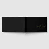 Minimal, Handschrift, Foil, Black, Wedding Gästebuch (Voll)