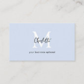 Minimal, Handschrift, Leuchtblume Visitenkarte (Vorderseite)