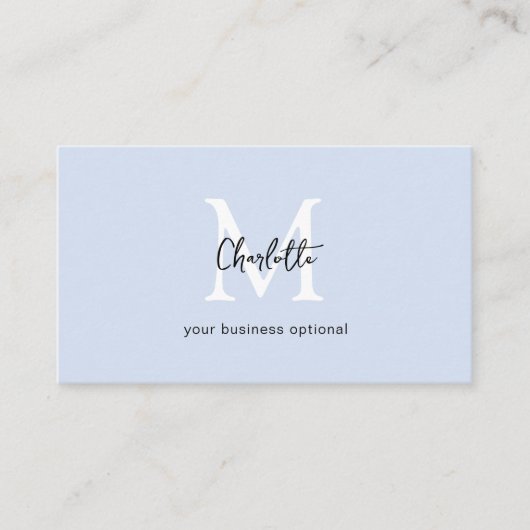 Minimal, Handschrift, Leuchtblume Visitenkarte (Vorderseite)