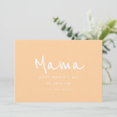 Minimal handschriftlich Elegant Moderner Muttertag Karte (Stehend Vorderseite)