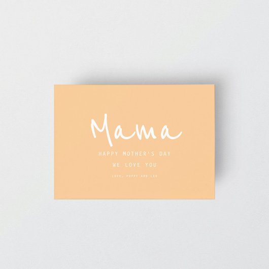 Minimal handschriftlich Elegant Moderner Muttertag Karte