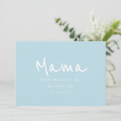 Minimal handschriftlich Elegant Moderner Muttertag Karte (Stehend Vorderseite)