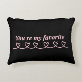 Minimal Heart Arrow Valentine T-Shirt Dekokissen