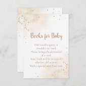 Minimal Heart Books for Baby Card – Blush Pink Begleitkarte (Vorne/Hinten)