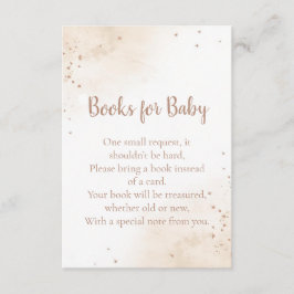 Minimal Heart Books for Baby Card – Blush Pink Begleitkarte