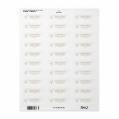 Minimal Heart Return Address Label Stickers G400 (Vorne)