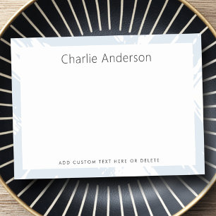 Minimal hellblaue Pinselstriche Post-it Klebezettel