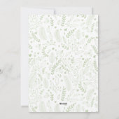 Minimal Ho Ho Ho Grüne Feierlichkeiten Einladung (Rückseite)