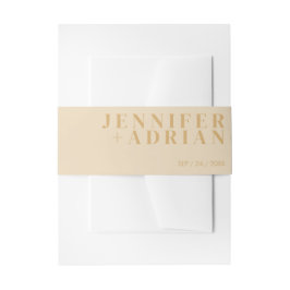 Minimal holländische White Invitation Bly Band