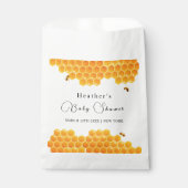 Minimal Honey Bumblebee Boy Baby Dusche Geschenktütchen (Vorderseite)