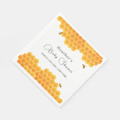 Minimal Honey Bumblebee Boy Baby Dusche Serviette (Ecke)