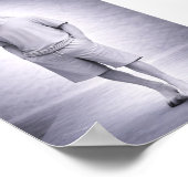 Minimal Horse in Casual Modern Outfit Poster (Ecke)