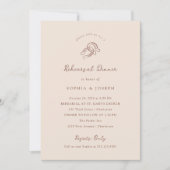 Minimal Horseshoe | Neutral-Braun-Probe Einladung (Vorderseite)