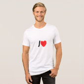 Minimal I Design - Stylish & Timeless Gift Tri-Blend Shirt (Vorderseite voll)