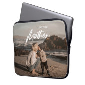 Minimal I Liebe Sie Mutter Foto ersetzen Geschenk Laptopschutzhülle (Vorderseite Links)