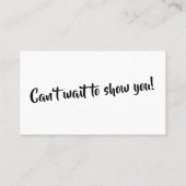 Minimal "Ich habe ein Haus gekauft!" Karte auf Bea (Rückseite)