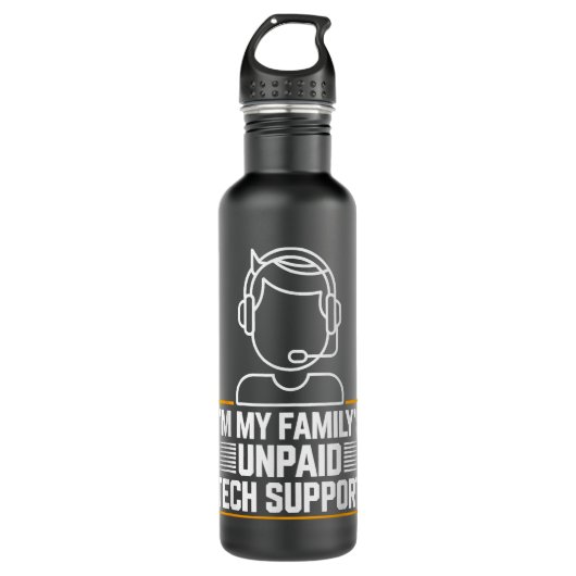 Minimal im my Familys unbezahlter technischer Supp Edelstahlflasche (Vorderseite)