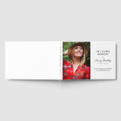 Minimal In Loving Memroy Photo Remembrance Gästebuch (Voll)