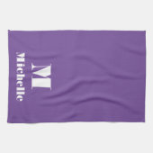 MInimal-Individuelle Name, erste Solid-Farbe Geschirrtuch (Horizontal)